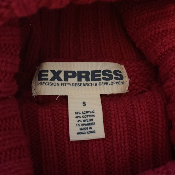 Express Cable Knit Turtleneck Sweater - Picture 4 of 5